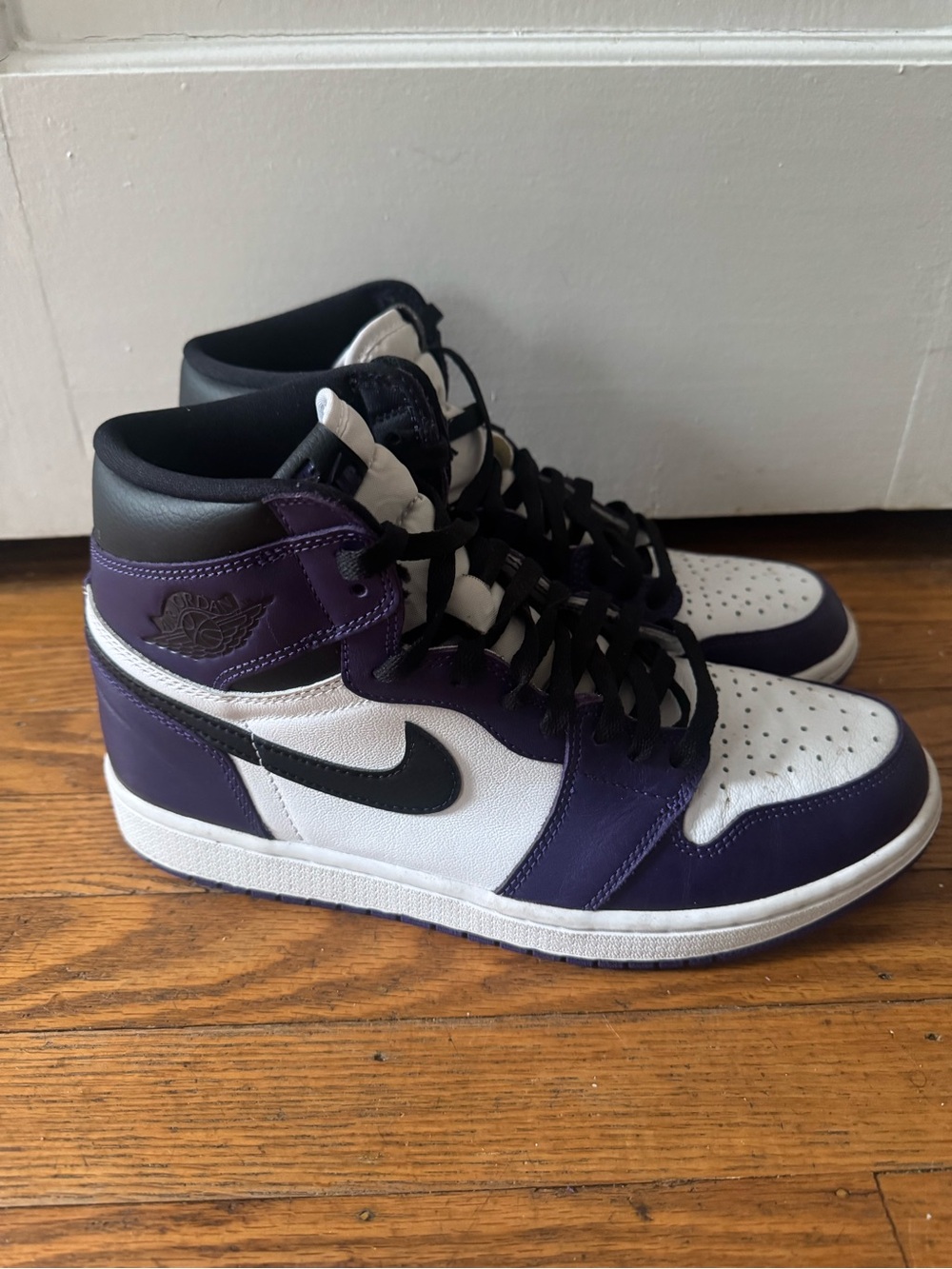 Nike Air Jordan 1 High Men’s Sneakers - Purple/White/Black